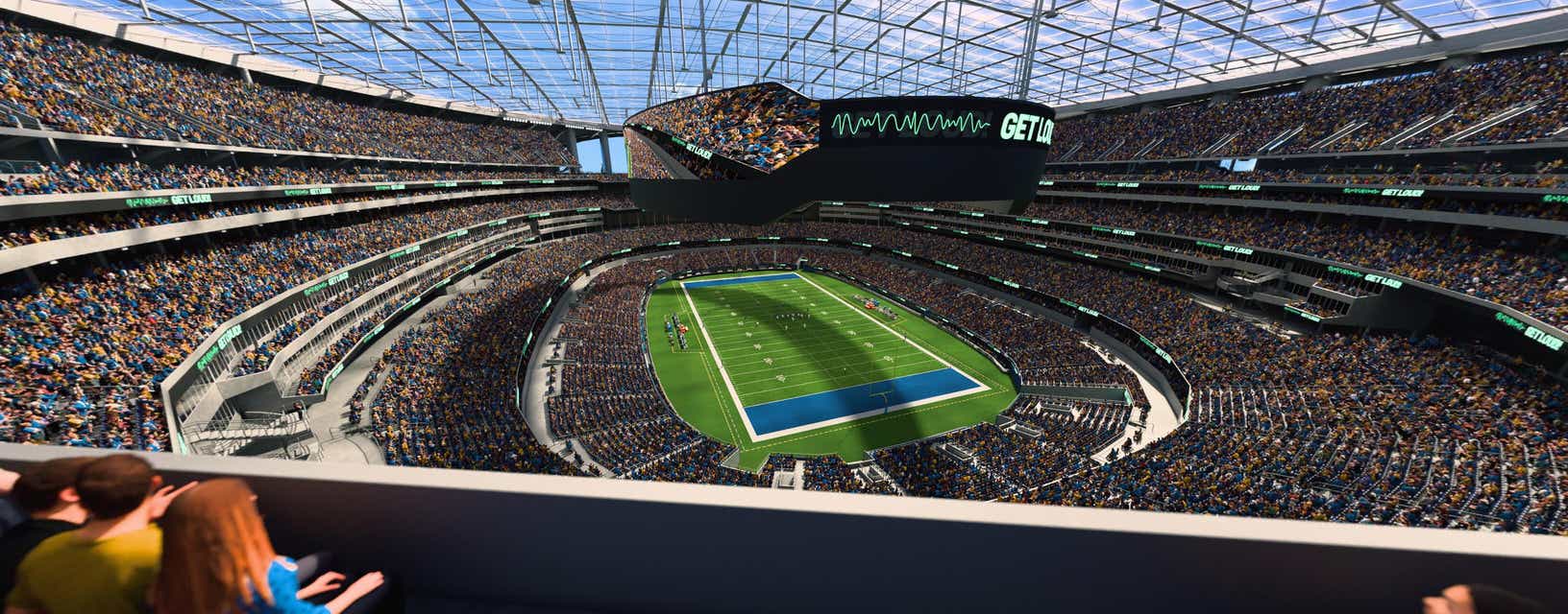 Seat view from 400 Level