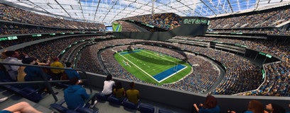 Seat view from 400 Level