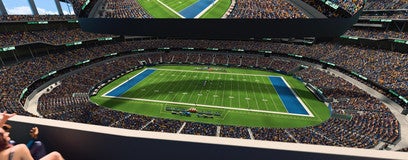 Seat view from 400 Level