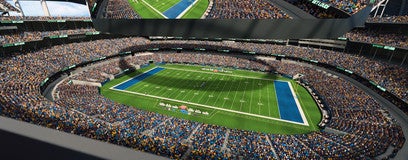 Seat view from 400 Level