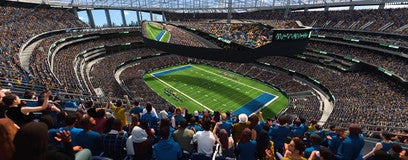 Seat view from 500 Level