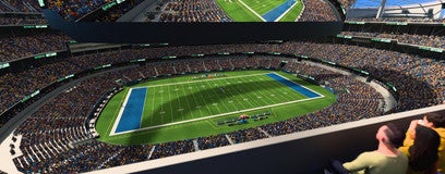 Seat view from 400 Level