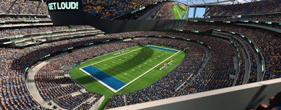 Seat view from 400 Level