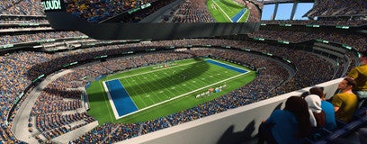 Seat view from 400 Level