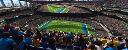 Seat view from 500 Level