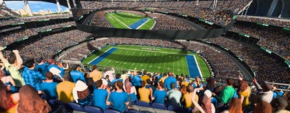 Seat view from 500 Level