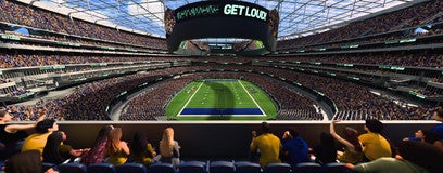 Seat view from 300 Level