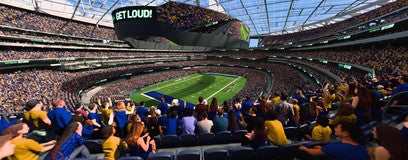 Seat view from 300 Level