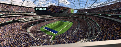Seat view from 400 Level