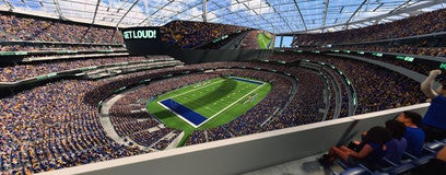 Seat view from 400 Level