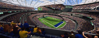 Seat view from 400 Level