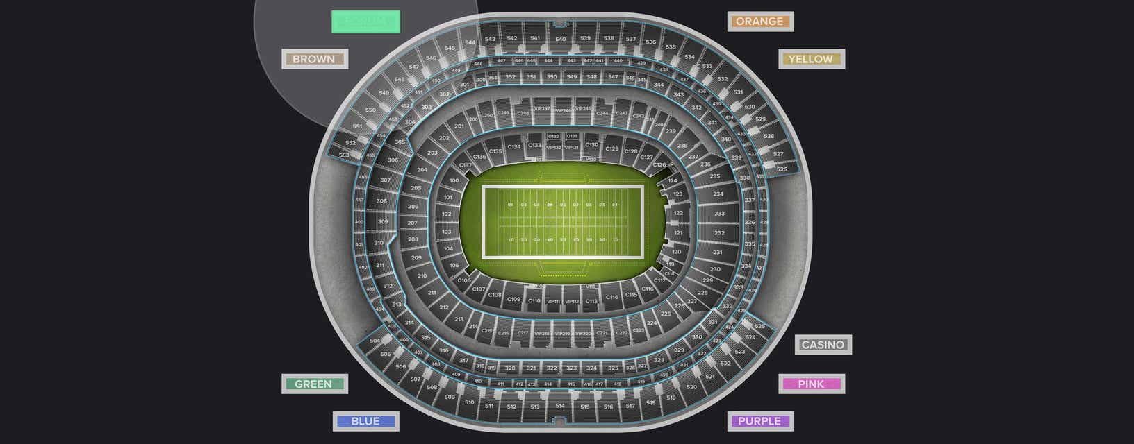 Seat view from Forum Parking