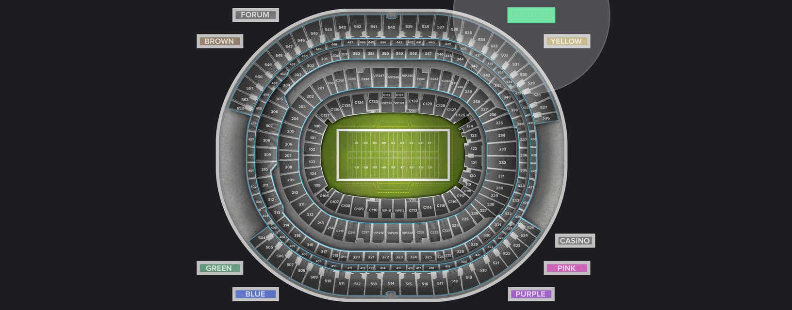 Seat view from Orange Zone