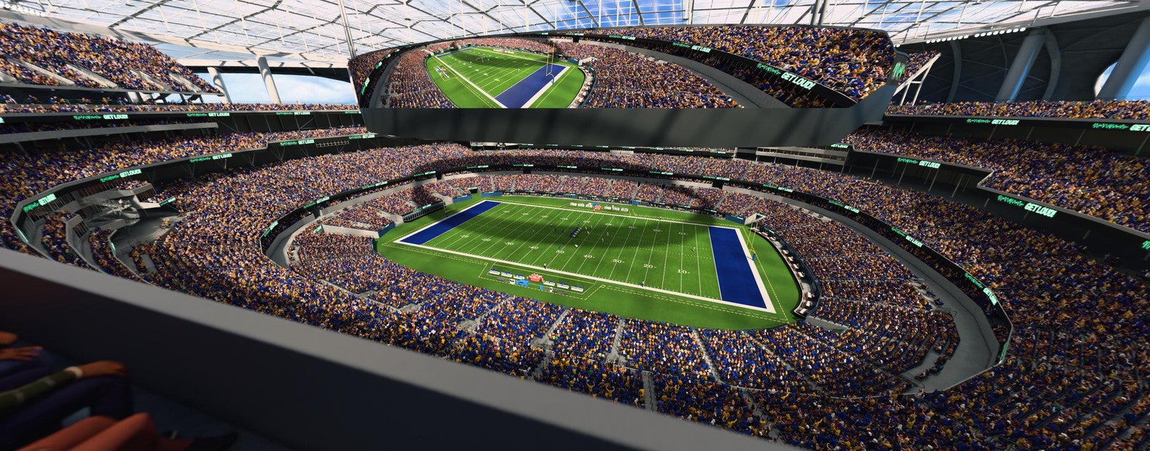 Seat view from 400 Level Sideline