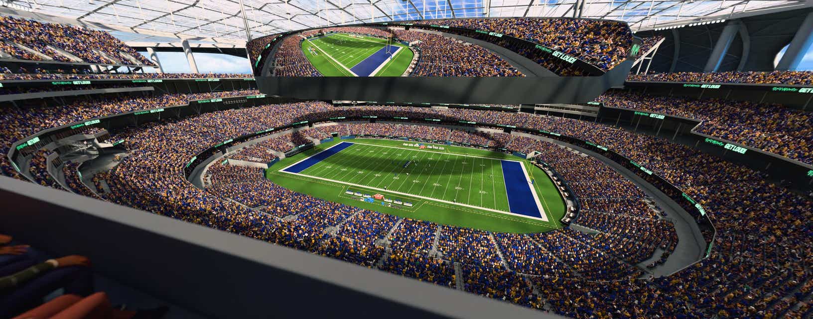 Seat view from 400 Level Sideline