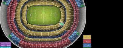Seat view from Club