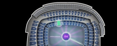 Seat view from Lower Level Mezzanine