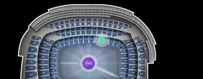 Seat view from Lower Level Mezzanine
