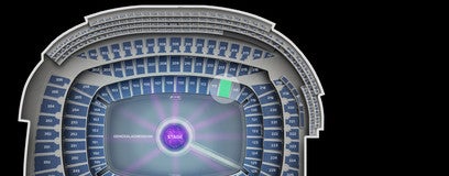 Seat view from Lower Level Mezzanine