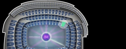 Seat view from Lower Level Corner Mezzanine