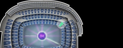 Seat view from Lower Level Corner Mezzanine
