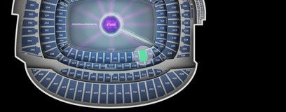 Seat view from Lower Level Mezzanine