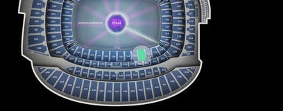 Seat view from Lower Level Mezzanine