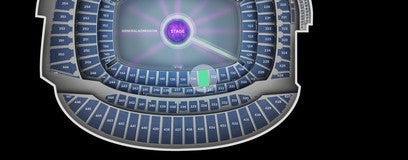 Seat view from Lower Level Mezzanine