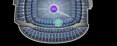 Seat view from Lower Level Mezzanine