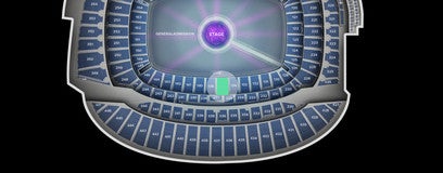 Seat view from Lower Level Mezzanine