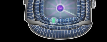 Seat view from Lower Level Mezzanine