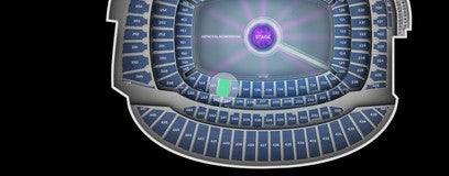 Seat view from Lower Level Mezzanine