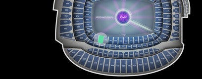 Seat view from Lower Level Mezzanine