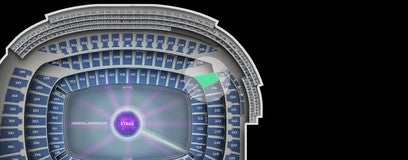 Seat view from Mid Level Endzone