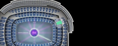 Seat view from Mid Level Endzone