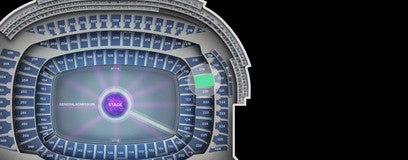 Seat view from Mid Level Endzone