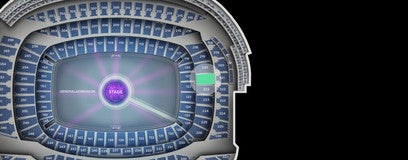 Seat view from Mid Level Endzone