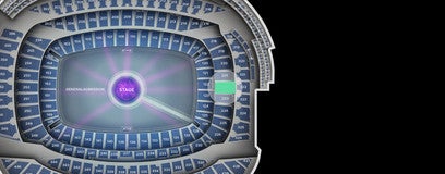 Seat view from Mid Level Endzone