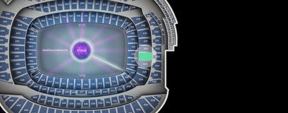 Seat view from Mid Level Endzone