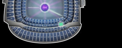 Seat view from Lower Level Mezzanine