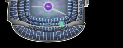 Seat view from Lower Level Mezzanine