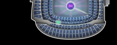 Seat view from Lower Level Mezzanine