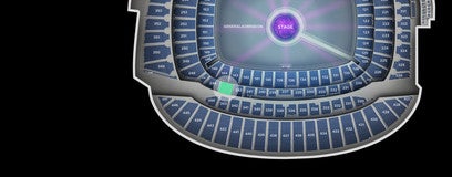 Seat view from Lower Level Mezzanine