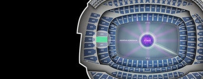 Seat view from Mid Level Endzone