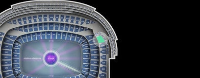 Seat view from Upper Level Endzone