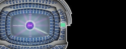 Seat view from Upper Level Endzone