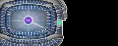 Seat view from Upper Level Endzone