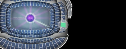 Seat view from Upper Level Endzone