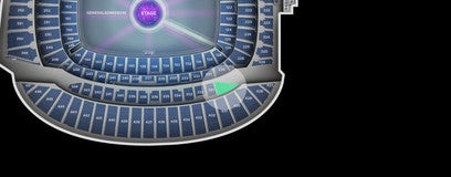 Seat view from Upper Level Grandstand Two