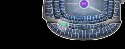 Seat view from Upper Level Grandstand Two
